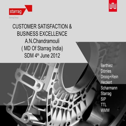 Customer satisfaction & business excellence  sdm college-4th june 2012