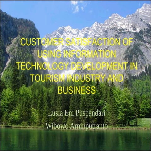 Customer satisfaction of using information technology development in | PPT