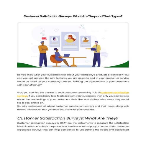 Customer Satisfaction Surveys: What Are They and Their Types?