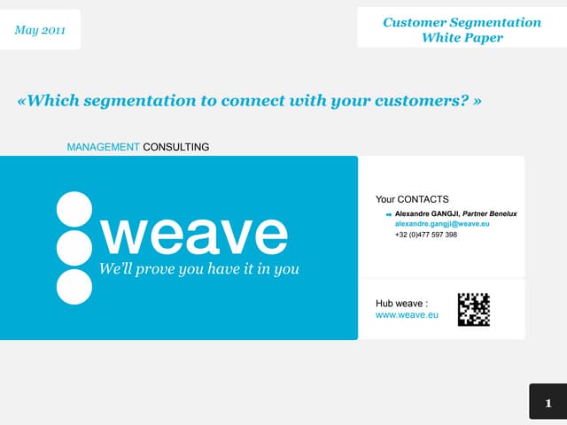 Customer segmentation