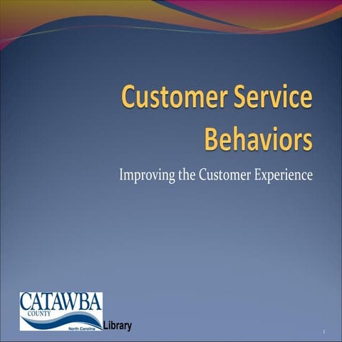 Customer service refresher