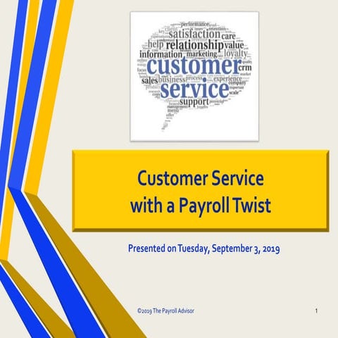 Payroll Webinar: Customer Service in Payroll