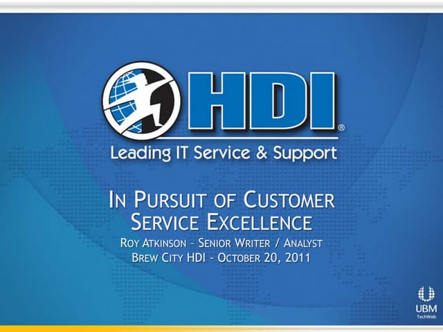Roy Atkinson Customer Service Excellence