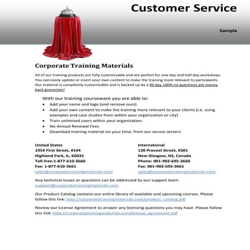 Customer service power point