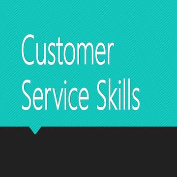 12 skills for Customer Care Service 