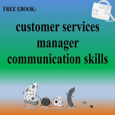 Customer services manager communication skills pdf