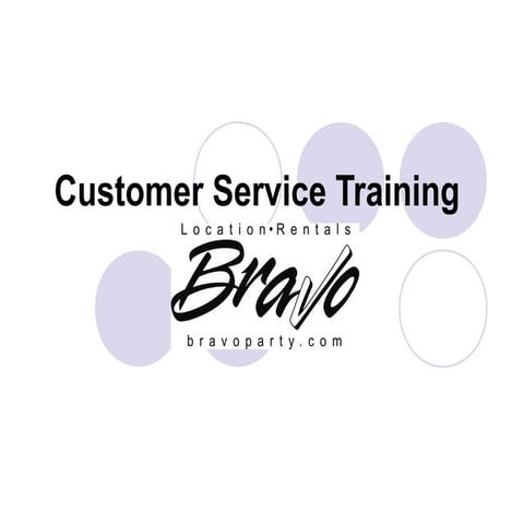 Customer service training