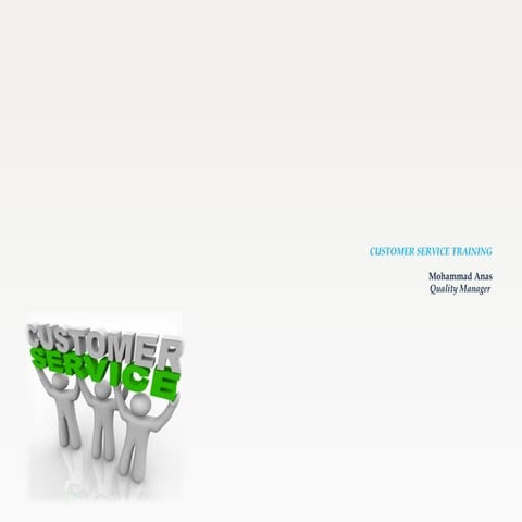 Customer service training