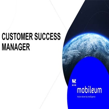 Customer Success Manager - CS Introduction