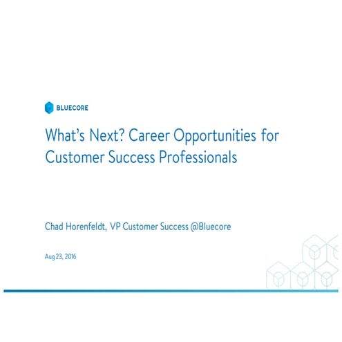 What’s Next? Career Opportunities for Customer Success Professionals