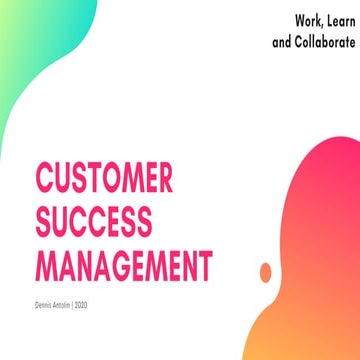 Customer Success Management