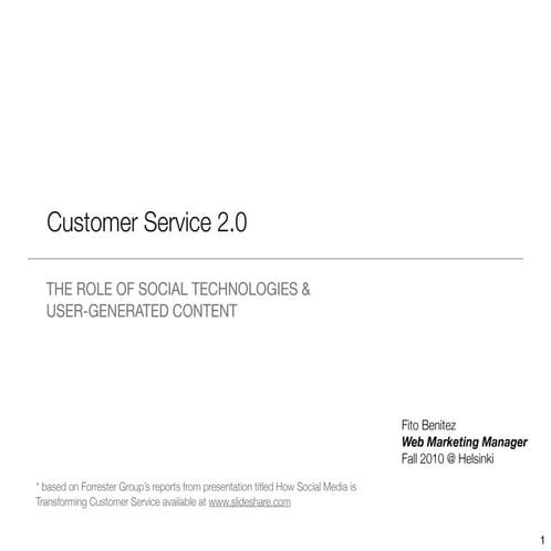 Customer support 2.0