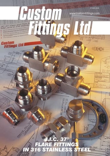 J.I.C 27 Degree Flare Fittings in 316 Stainless Steel
