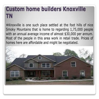 Custom home builders knoxville tn