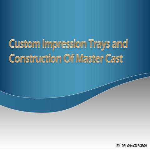 Custom impression cd