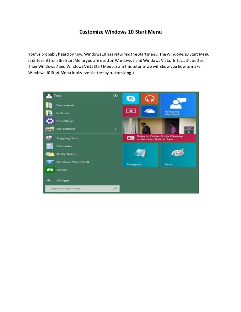customize windows 10 start menu task sequence customize windows 10 start menu task sequence