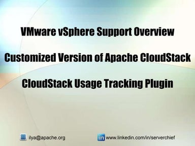 Customizing Apache CloudStack - CCC13