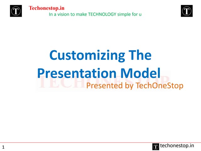 Customizing the Presentation Model and Physical Renderer in Siebel Open UI