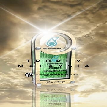 Custom Petronas Trophy at Trophy-World Malaysia | Custom Trophies & Plaques Supplier