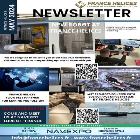 NEWLETTER FRANCE HELICES/ SDS SURFACE DRIVES - MAY 2024