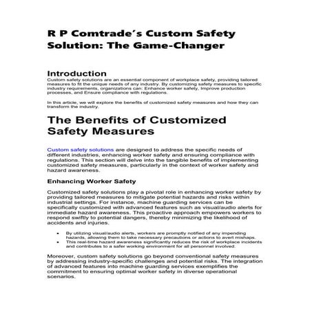 Building Strong B2B Relationships in Safety Equipment Distribution: The ...