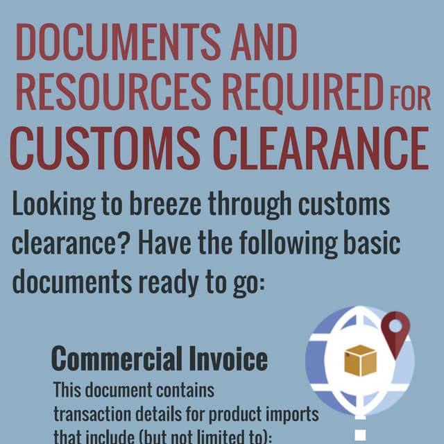 Customs Clearance Documents