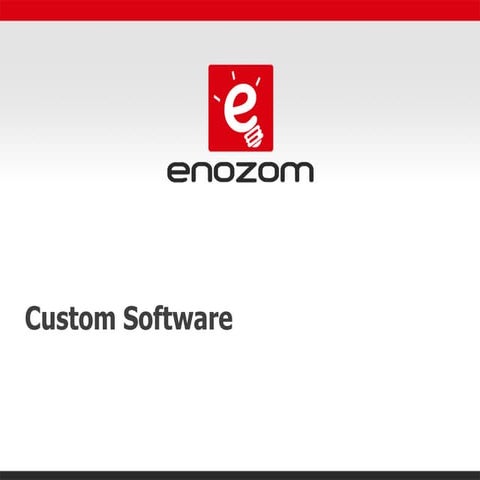 Enozom Custom Software