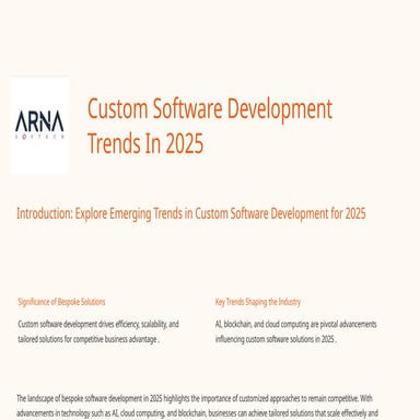 Custom Software Development Trends In 2025