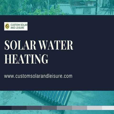 Design Calculations for Solar Water Heating System | PDF