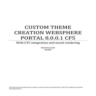 Custom theme creation for Websphere...