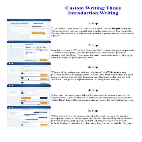 Custom WritingThesis Introduction Writing
