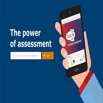 The Power Of Assessment Thomas de Zeeuw, Managing Director, cut-e The Netherl...