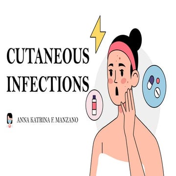 cutaneous infections from benign lesions | PPTX