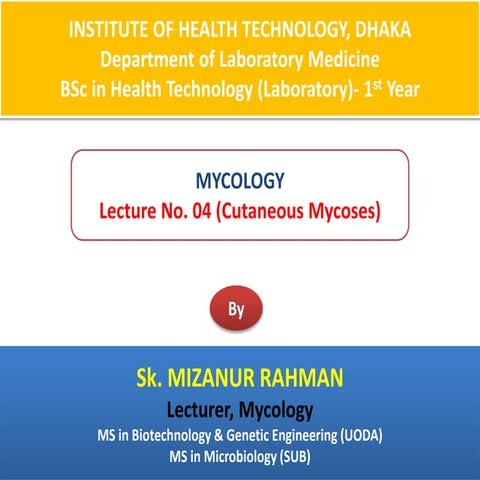 Cutaneous mycoses.ppt