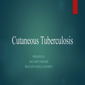 Cutaneous tuberculosis