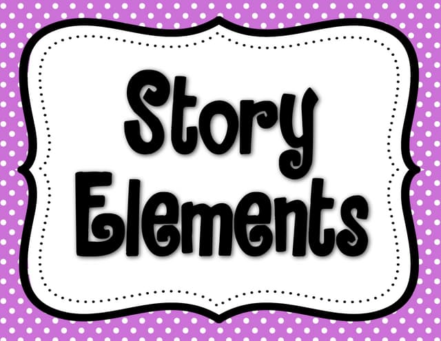 Story elements posters | PPT story-elements-posters-ppt