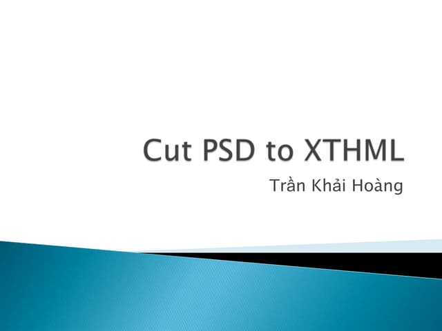 Cut psd to xthml