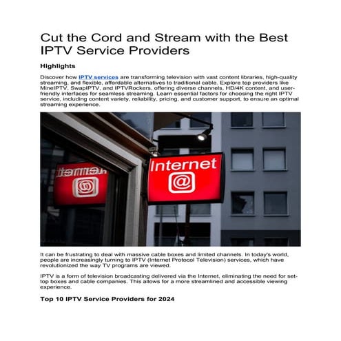 Cut the Cord and Stream with the Best IPTV Service Providers.docx