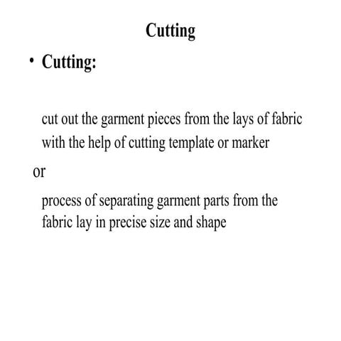 Cutting