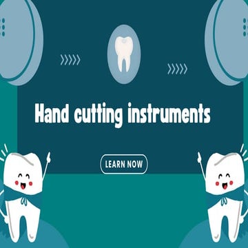 Hand instruments in operative dentistry 2 nd yr | PPTX