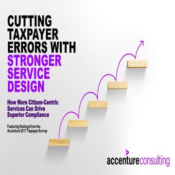 Cutting Taxpayer Errors With Stronger Service Design: How More Citizen-centri...