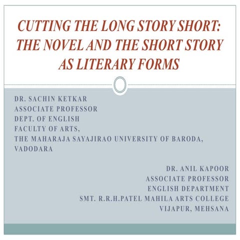 Cutting the long story short