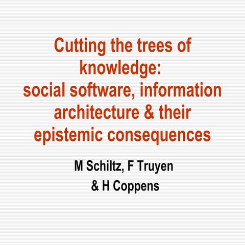 Cutting The Trees Of Knowledge