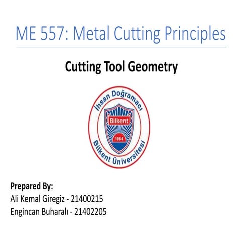 Cutting tool geometry
