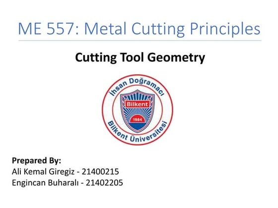 Tool geometry | PPT