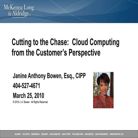 Cutting To The Chase: Cloud From A Customers Perspective
