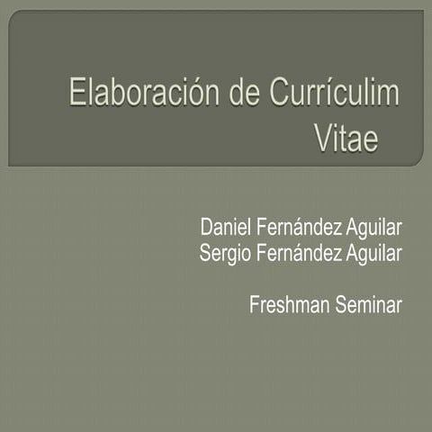 Curriculum Vitae