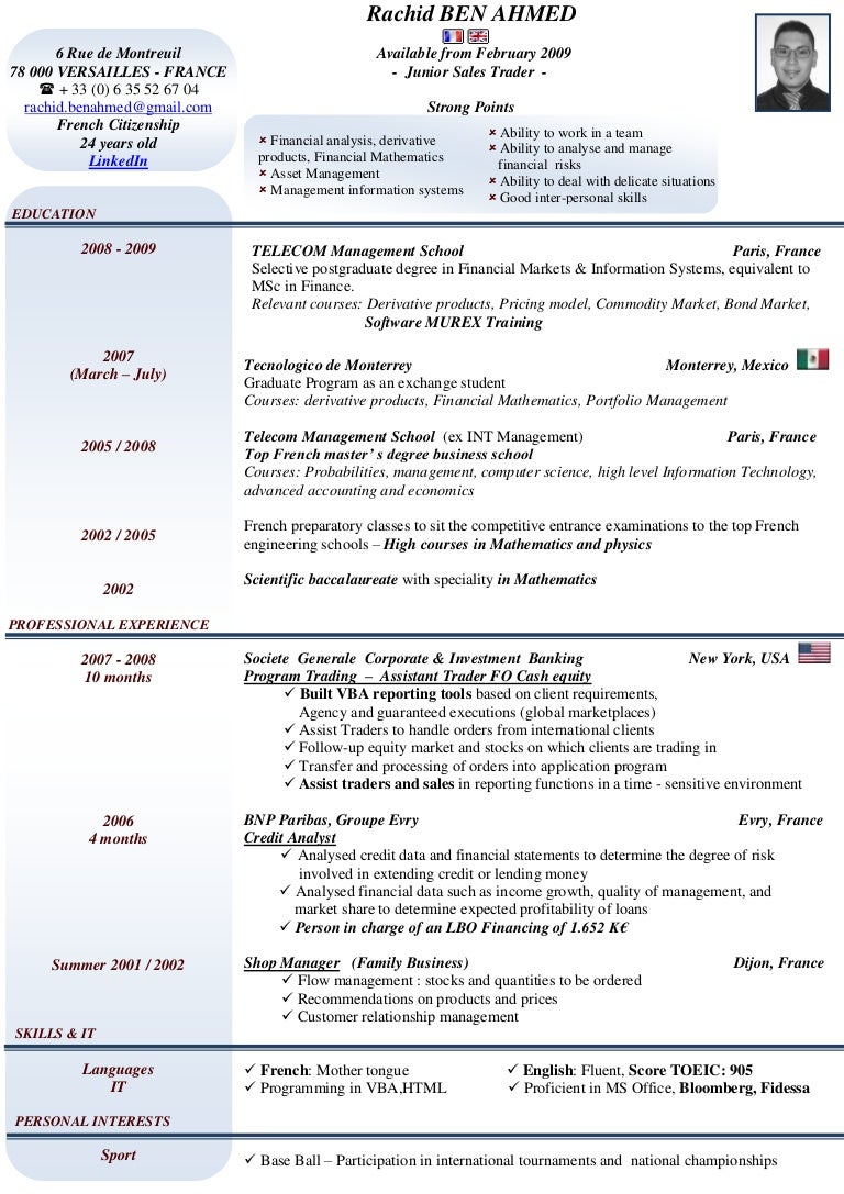junior sales resume