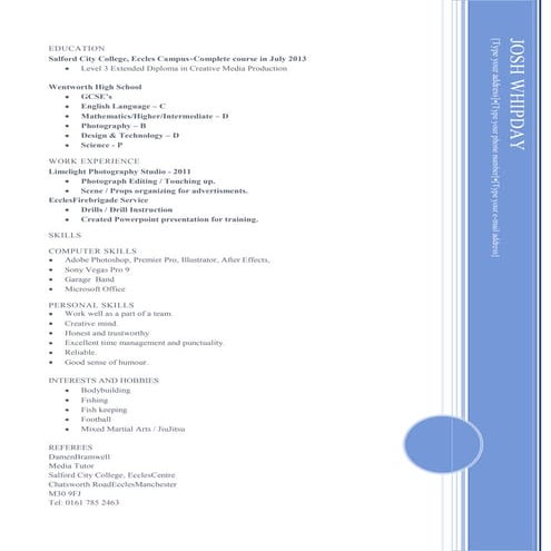 Chloe cleary cv | DOCX