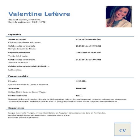 CV Audrey RENARD | PDF